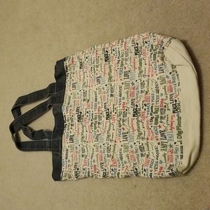 Eco friendly canvas tote